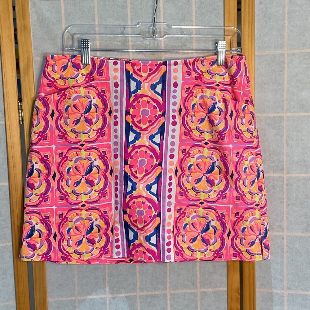 Lilly Pulitzer Pink and Orange Mini Skort